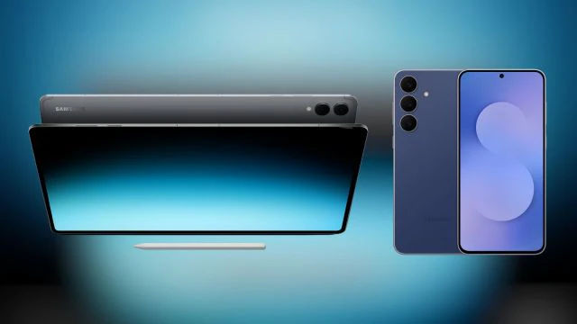 "Samsung Galaxy S25 FE smartphone and Galaxy Tab S11 series with AI features, sleek design, and premium performance"